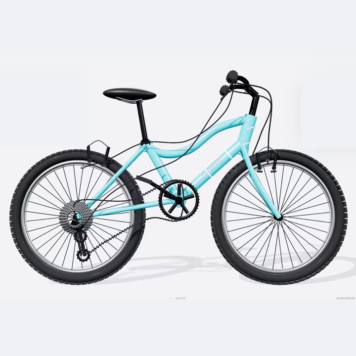 エージェントモードで複数画像から生成したThree.js自転車