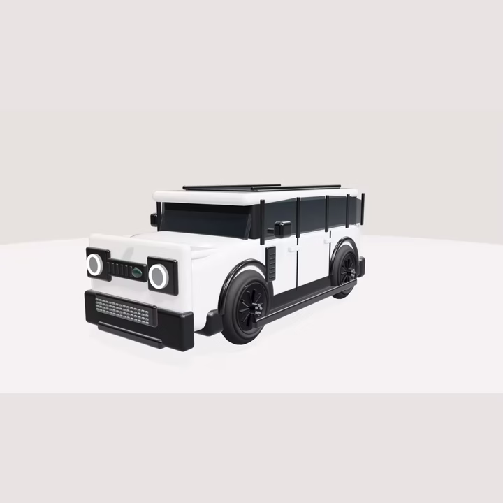 エージェントモードで複数画像から生成した白いDefender